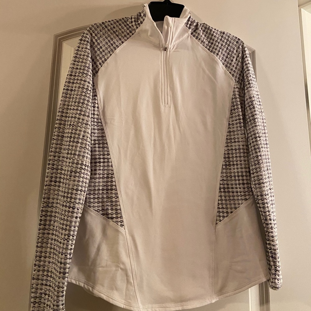 Athletic works quarter zip textured top